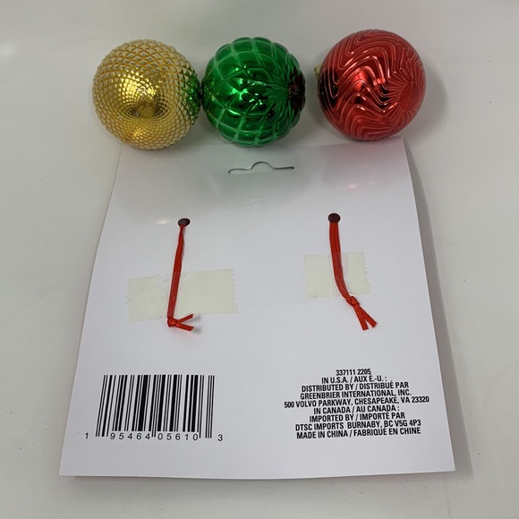 5 pc lot Christmas tree ornaments decorations, elf, candy canes, balls, NEW - Picture 12 of 16
